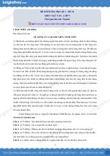 Đề thi học kì 1 Văn 9 - Đề số 10